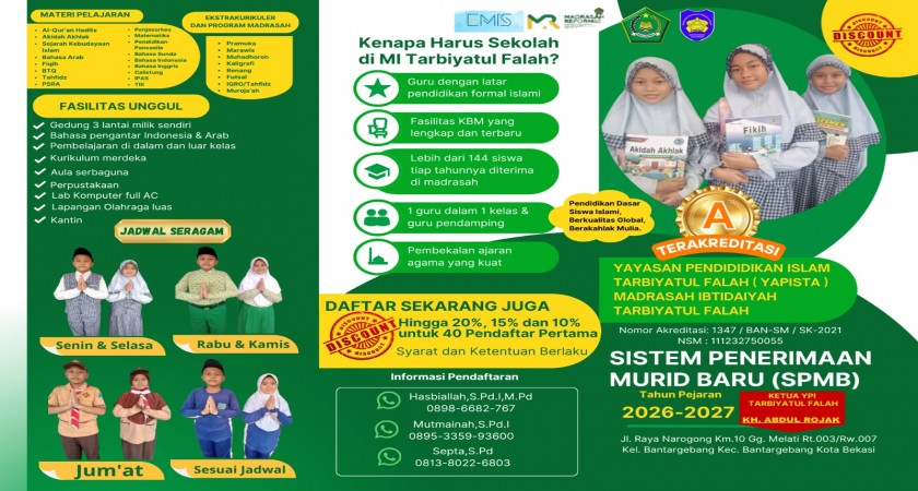 PPDB MI Tarbiyatul Falah